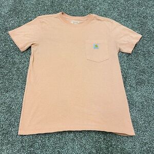 Carhartt Light Orange Pocket Tee. Short sleeve T-shirt size Men’s S